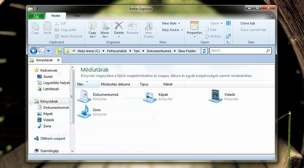 Így lehet szalagos Windows 8 eszköztára a Windows 7 Intézőjében!