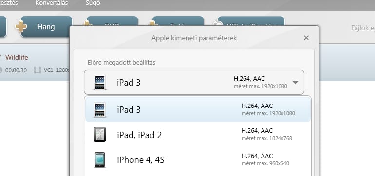 Így konvertálhatjuk videóinkat az új iPadre