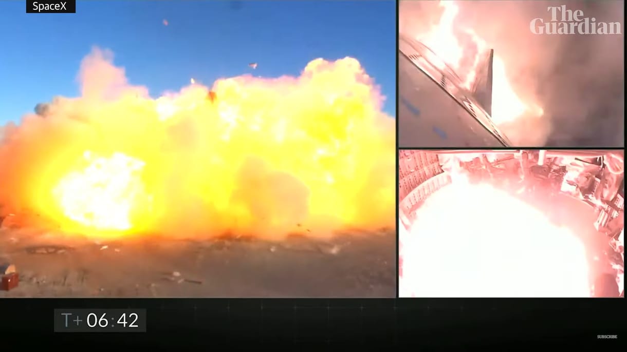 Minden jól ment, aztán hirtelen szanaszét robbant a SpaceX kísérleti Mars-rakétája