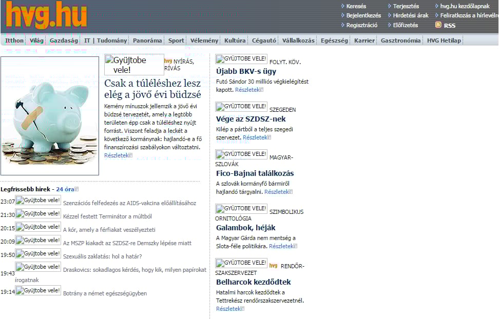 Itt láthatja, hogyan néztek ki pár éve kedvenc weboldalai