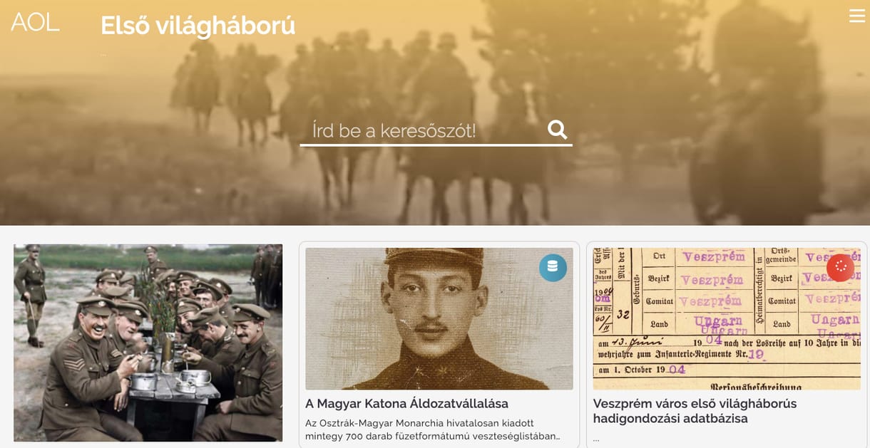 Elérhetővé vált az interneten az I. világháborús hősi halottak adatbázisa