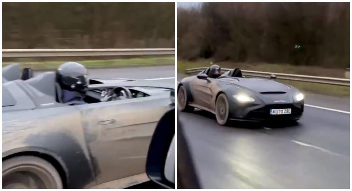 Pont az Autókereskedők műsorvezetője mellet húzott el egy Aston Martin V12 Speedster – videó