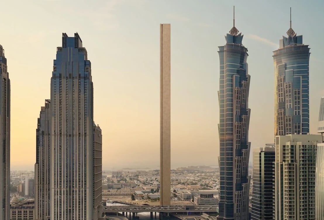 A világ legkeskenyebb felhőkarolóját építik Dubajban, 380 méter magas lesz, de csak 22 méter széles