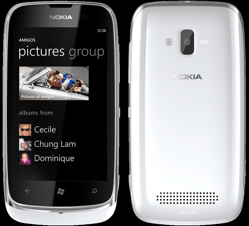 Dizájnos okostelefon: fehér Nokia Lumia 610 először a Vodafone-nál