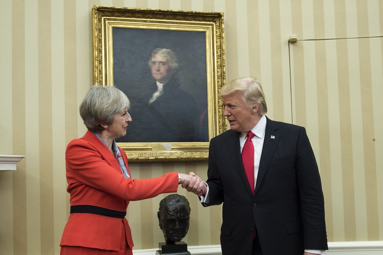 Egyelőre békés a viszony Donald Trump és Theresa May között