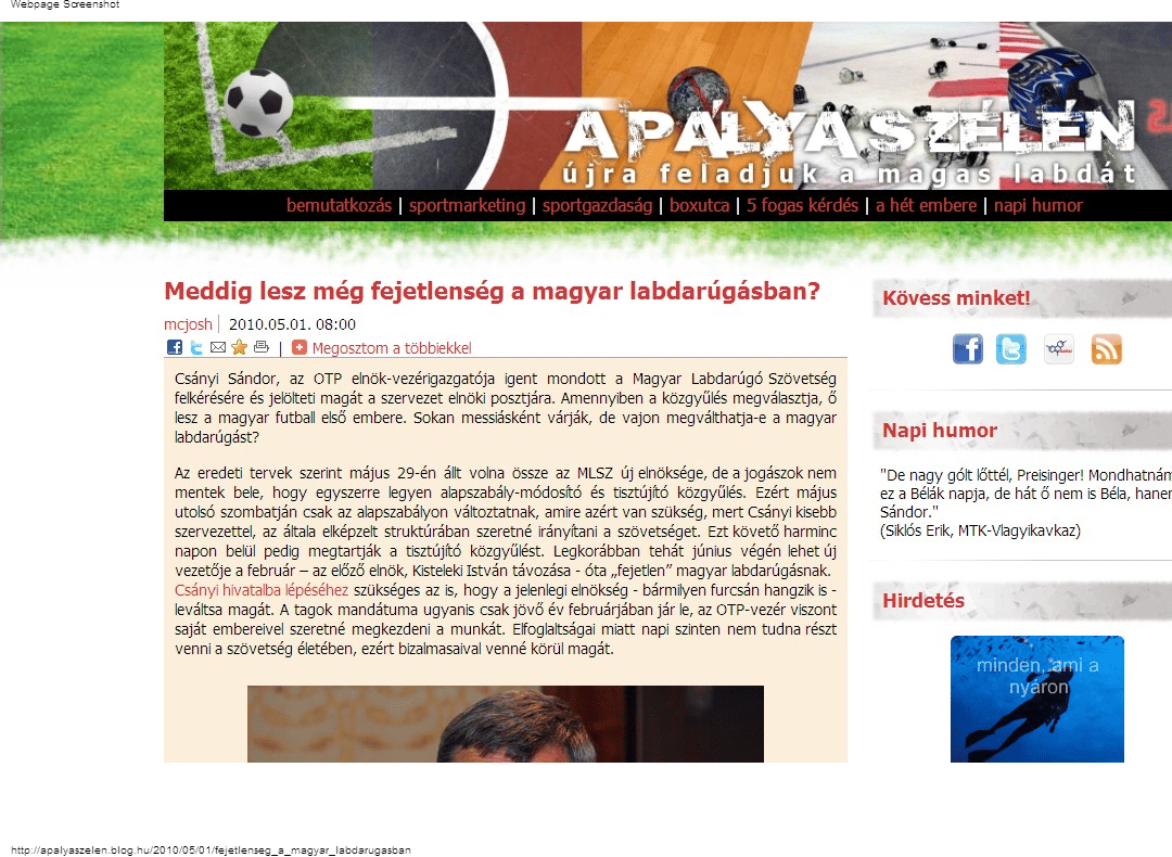 Messiásként várja Csányi Sándort az MLSZ