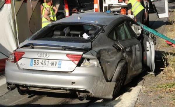 Ennyi maradt egy 200-nál elszállt A7-es Audiból – fotók