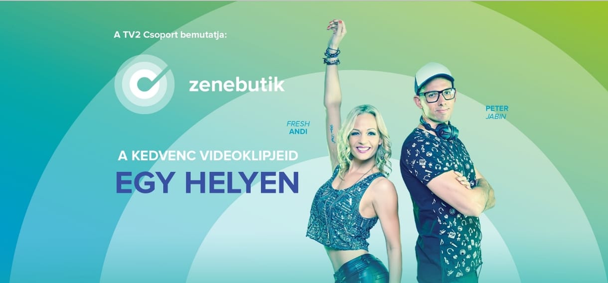 Indul a Zenebutik: Augusztus közepén indul a TV2-csoport új zenecsatornája