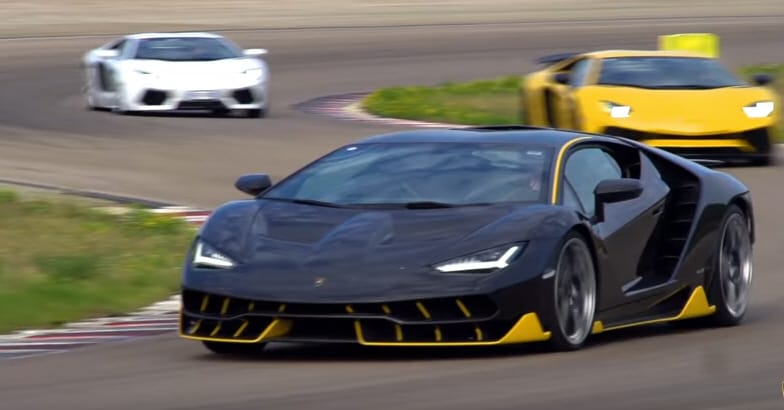 Először lehet látni száguldozni a Lamborghini Centenariót
