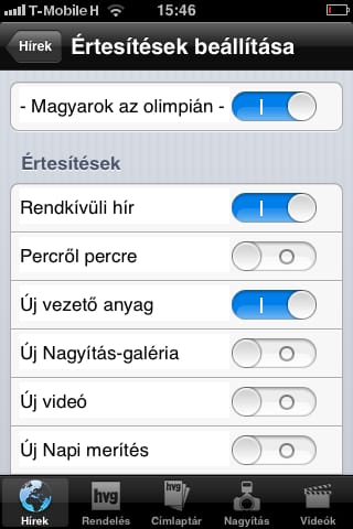 Kövesse iPhone-ján a magyar olimpikonok szereplését!