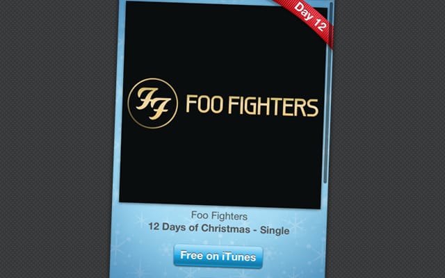 12 days of Christmas - mai letöltés: Foo Fighters