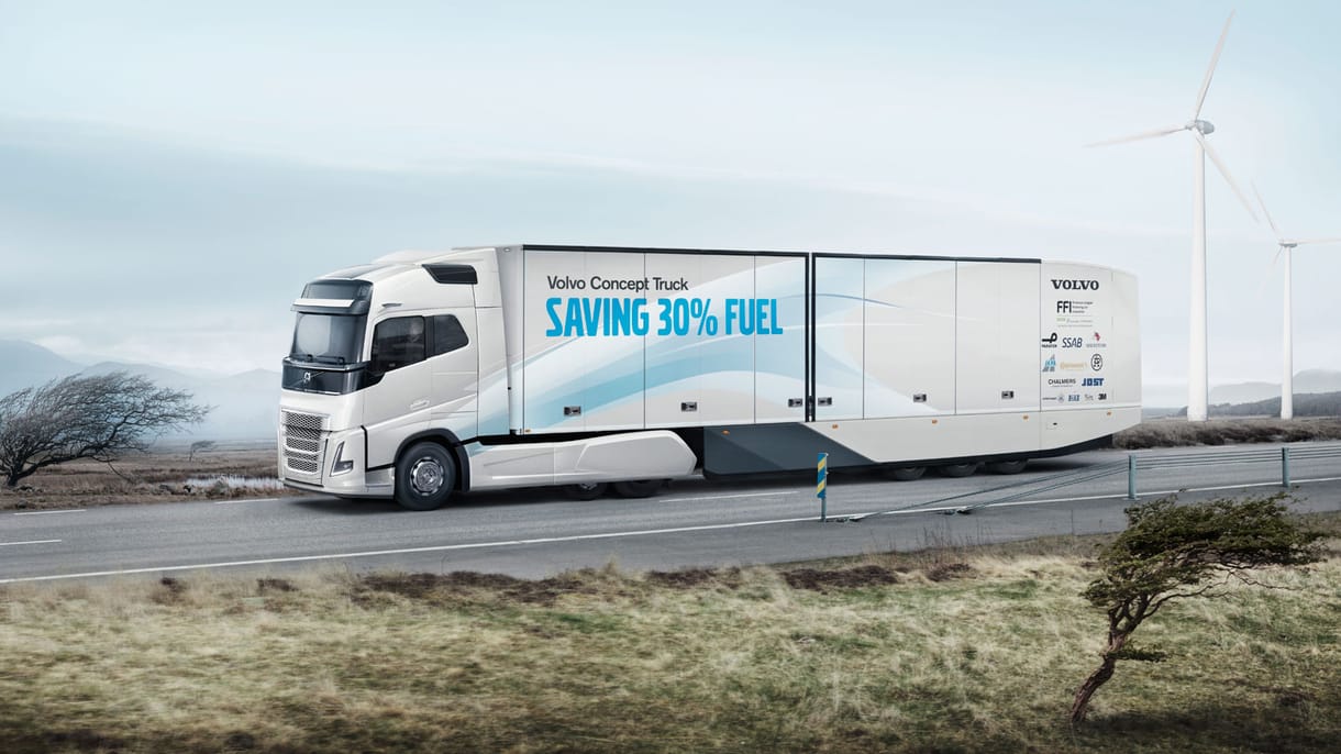 Ilyen lesz a Volvo ultrahatékony kamionja
