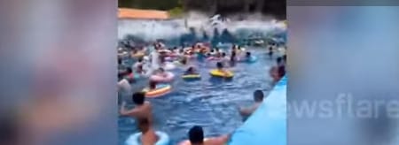 Mesterséges cunami söpört végig egy aquapark medencéjében Kínában, 44-en sérültek meg