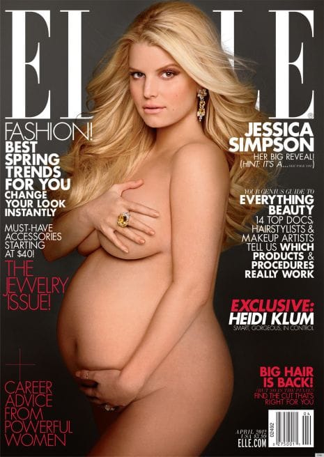 Fotó: működik még a terhes akt címlapon? Jessica Simpson kipróbálta