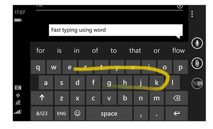 Gyorsabban és könnyebben gépelhet telefonján a különleges Microsoft-billentyűzettel