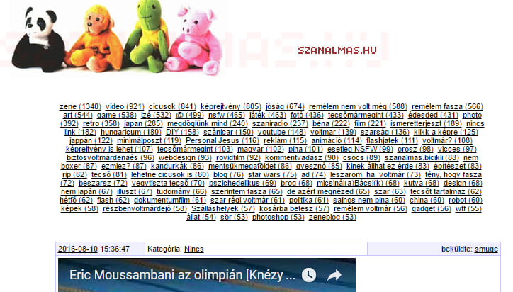 Megszűnt a szanalmas.hu
