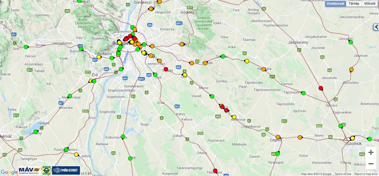 MÁV: van, ahol 60-80 perces késésre kell számítani a havazás miatt