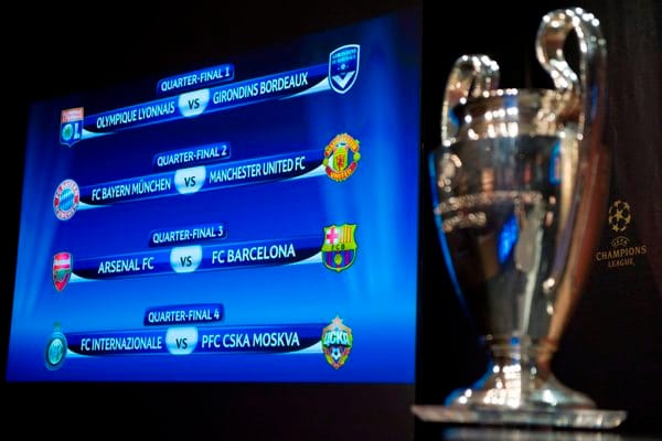A Bajnokok Ligája és az Európa Liga párosítása