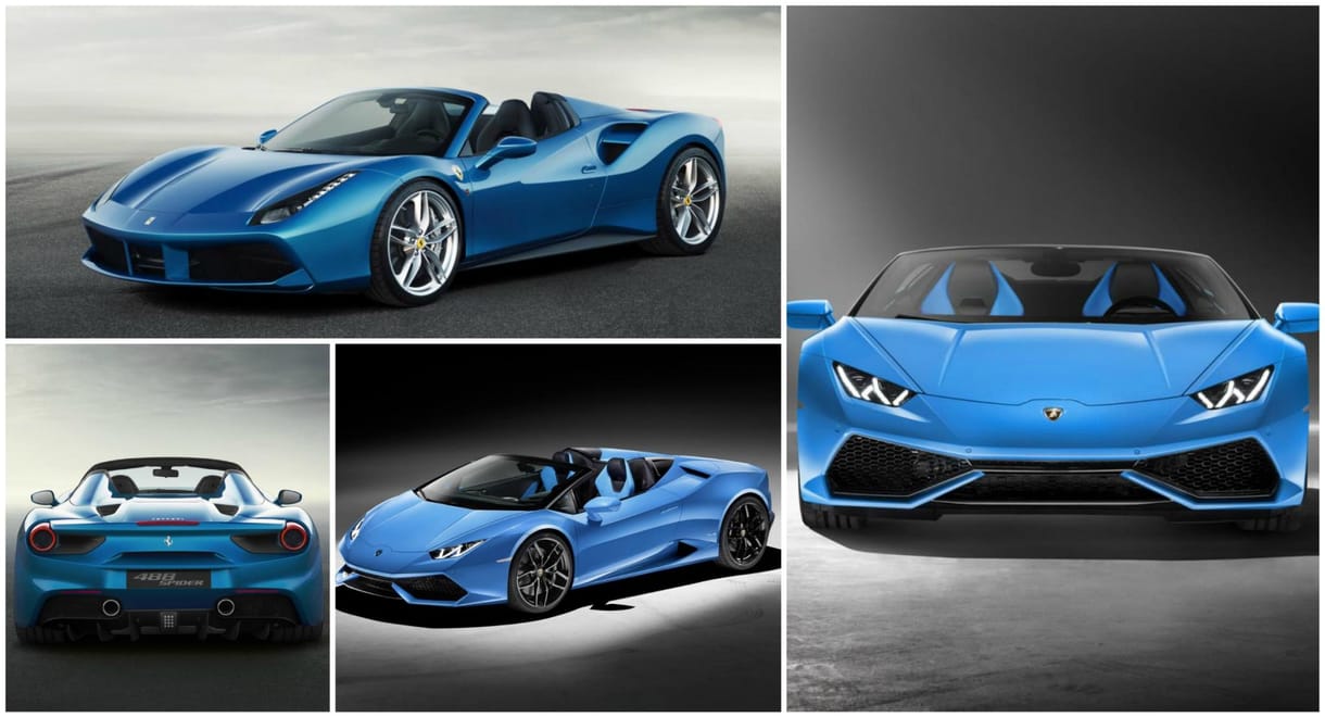 Parádés kabriókkal lopja a show-t Frankfurtban a Ferrari és a Lamborghini