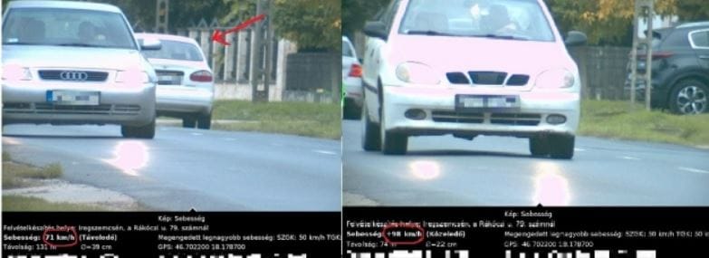 Jövet-menet gyorshajtott egy autós, két perc alatt két bírságot kapott