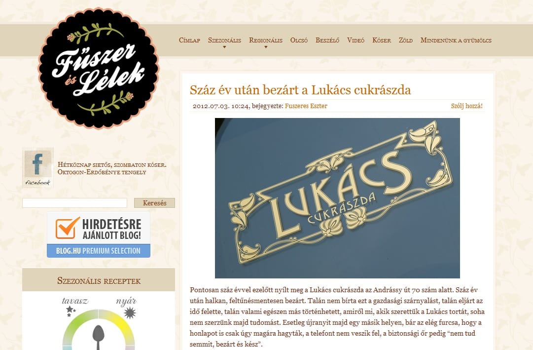 Száz év után bezárt a Lukács cukrászda