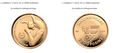 Fotó: Így néz ki a jegybank riói olimpiai aranyérméje