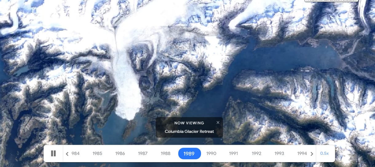 A Google Earth pár másodperc alatt megmutatja, hogyan hatott a Földre a klímaváltozás