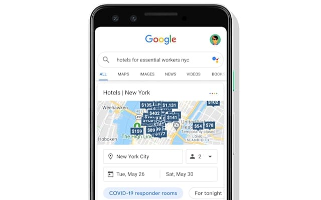 Új funkció a Google Térképen: könnyebben találhatnak szállást az orvosok, ápolók