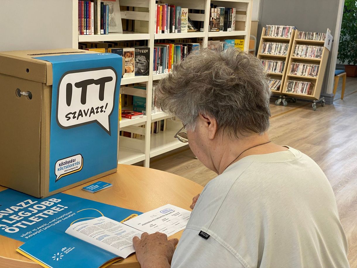 A könyvtárakban is lehet szavazni arról, milyen projektek induljanak Budapesten