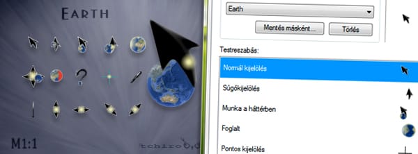 Legyen animált földgömb az egérkurzora a Windowsban