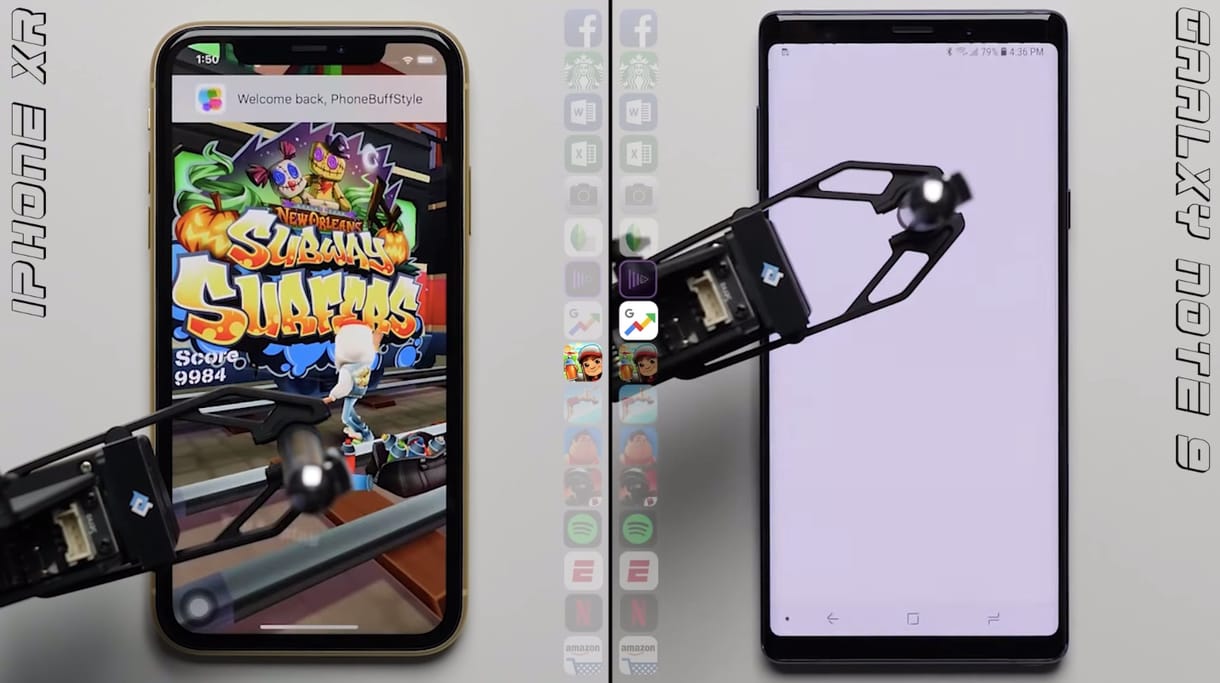 Ezzel nem fog eldicsekedni a Samsung: a legolcsóbb új iPhone-tól is kikapott a Note9 – videó