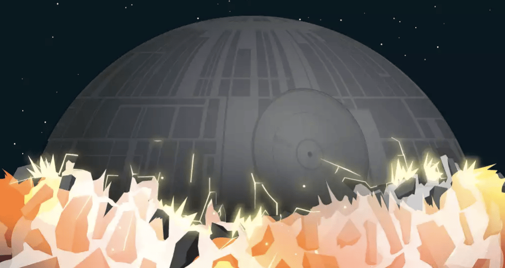 Látta már az első Star Wars-filmet? Na és 123 méter hosszú grafikán is?