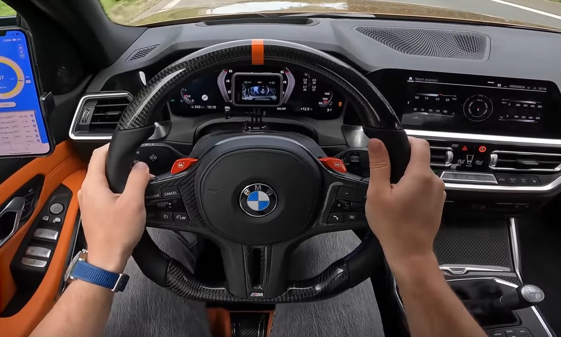 Így száguld bőven 300 km/h felett az autópályán egy új BMW M3 – videó