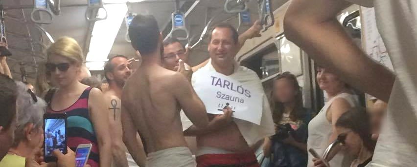 Vicces kedvű strandolók lepték el a 3-as metrót, azaz a 