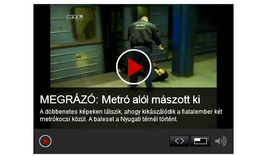 Kimászott a metró alól a Nyugatinál elgázolt utas