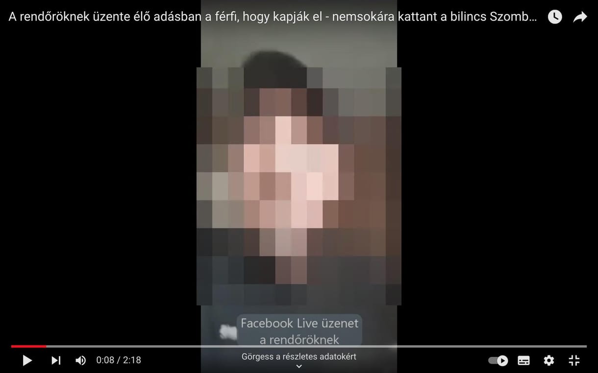 Élő videóban üzent a rendőröknek, hogy kapják el, még aznap kattant a bilincs a kezén