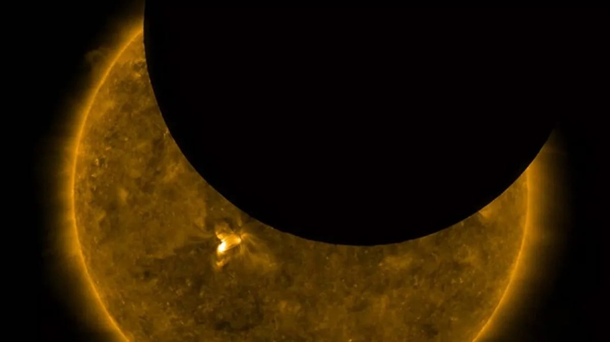 Napfogyatkozás volt az űrben, videóra vette a NASA