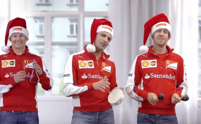 Räikkönnen mosolyog, Vettel énekel - így üzent karácsonyra a Ferrari