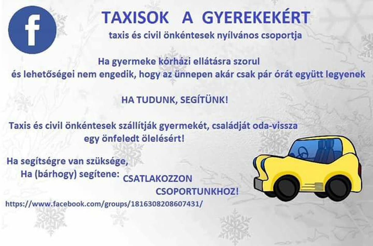 Ingyenfuvar a kórházból - országos akcióvá növi ki magát az ötlet