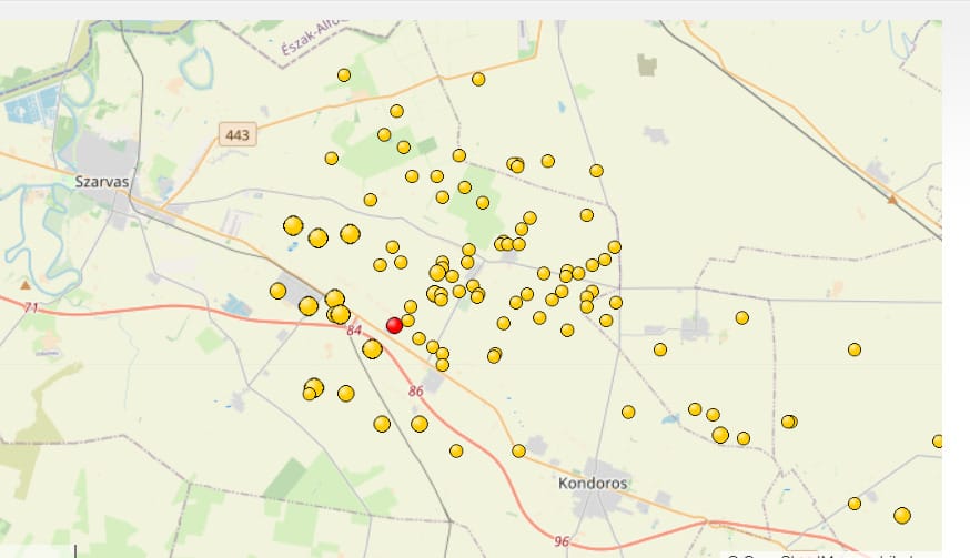 Újra földrengés volt Békés megyében
