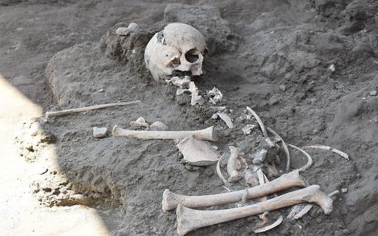 Gyerekcsontvázat találtak Pompeiben