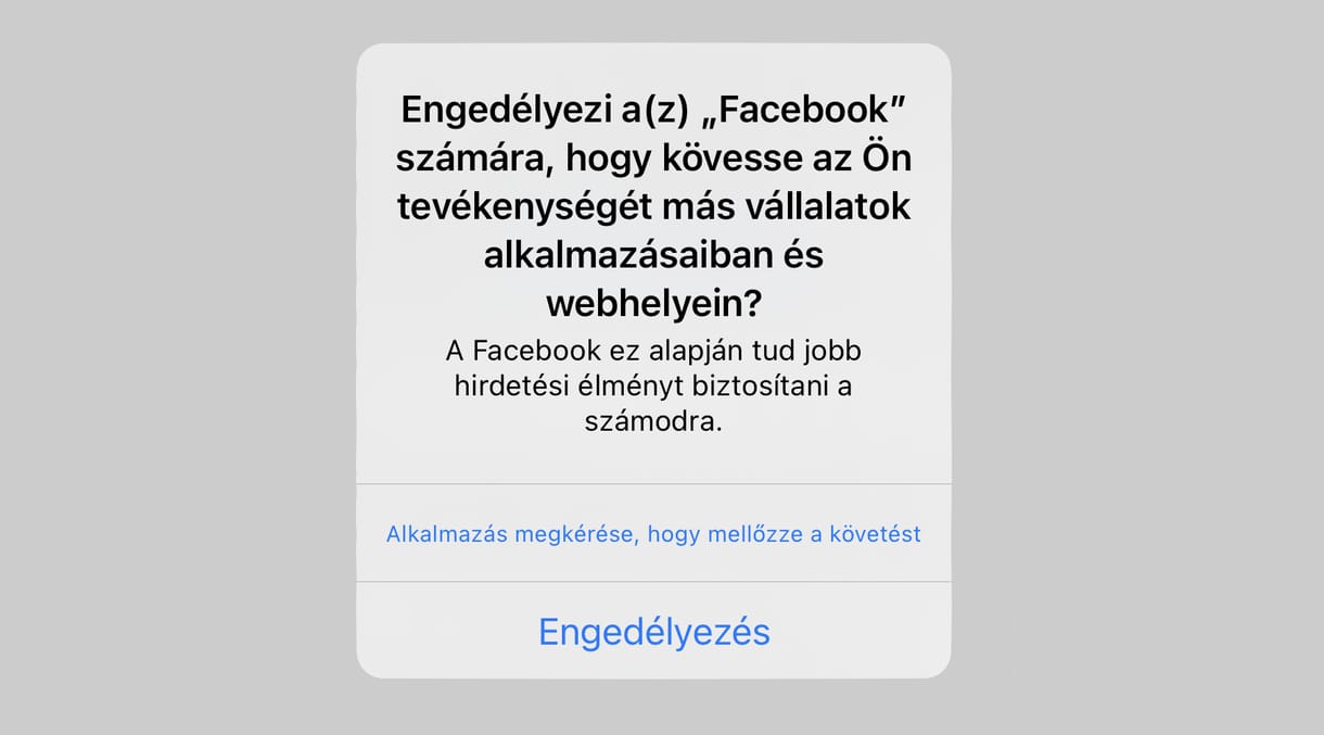 Nagyon fontos, melyik gombra nyom a kérdésnél, amely ezután minden iPhone-on fölugrik