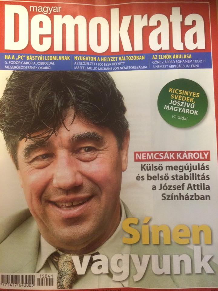 Nemcsák Károly sínen van, mint József Attila