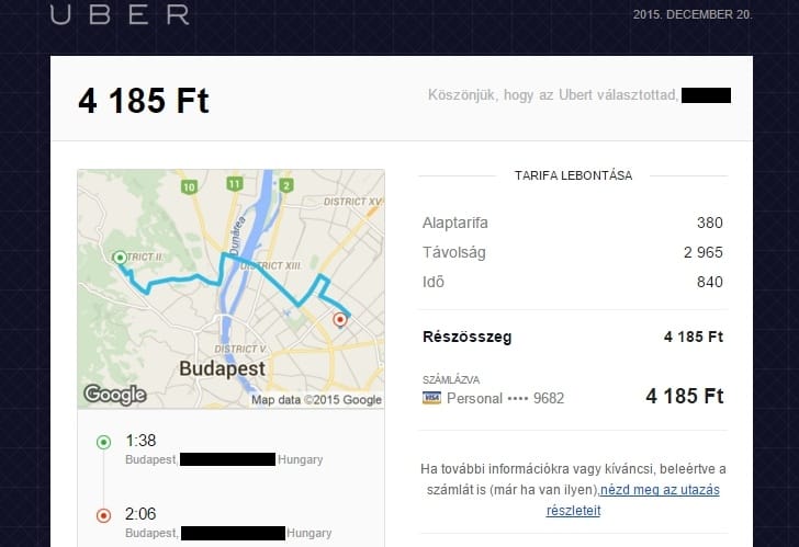 Új szolgáltatással rukkolt elő Budapesten az Uber