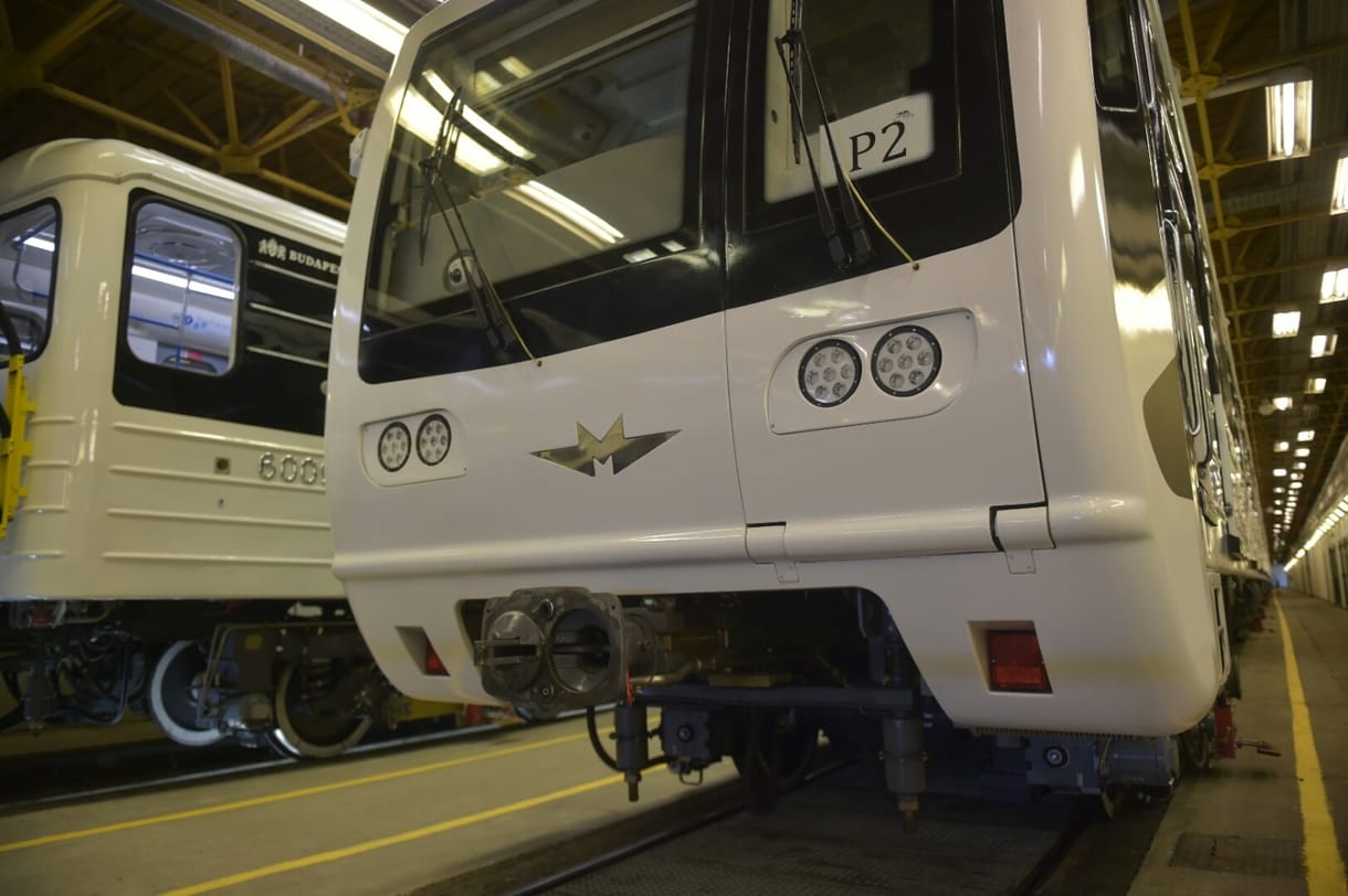 Újabb gányolást fotóztak le az egyik felújított orosz metrókocsin