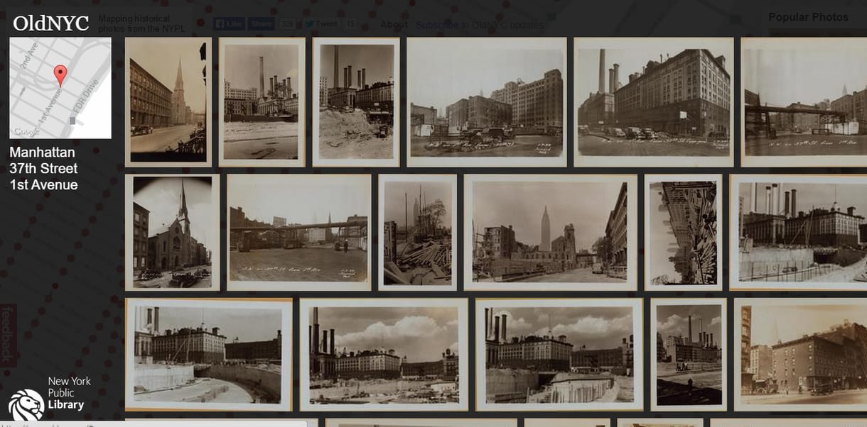 Street View térkép az 1800-as évek New Yorkjáról