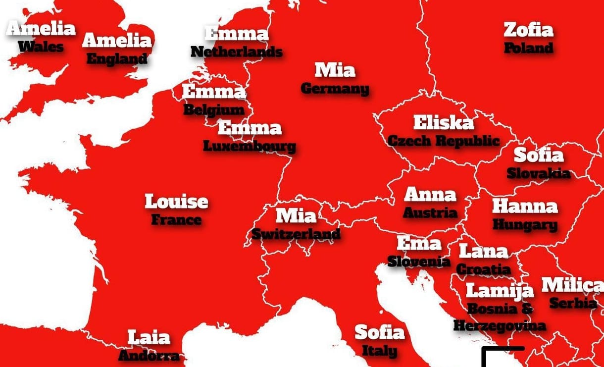 Hazánk kilóg a mezőnyből a keresztnevek Európa-térképén