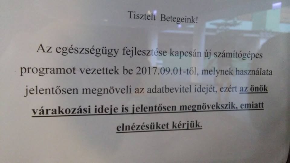 Érti ezt? Informatikai fejlesztés miatt kell többet várniuk a betegeknek