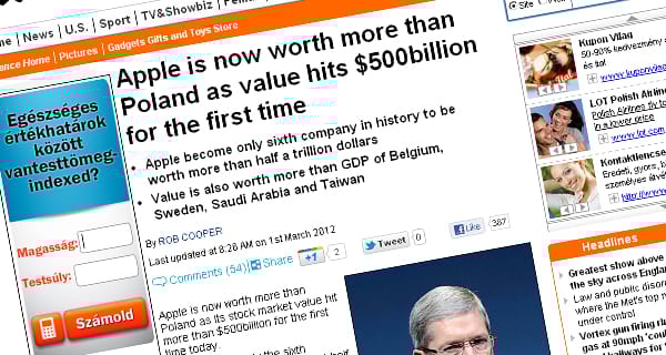 Többet ér az Apple mint Lengyelország - nem, mégsem...