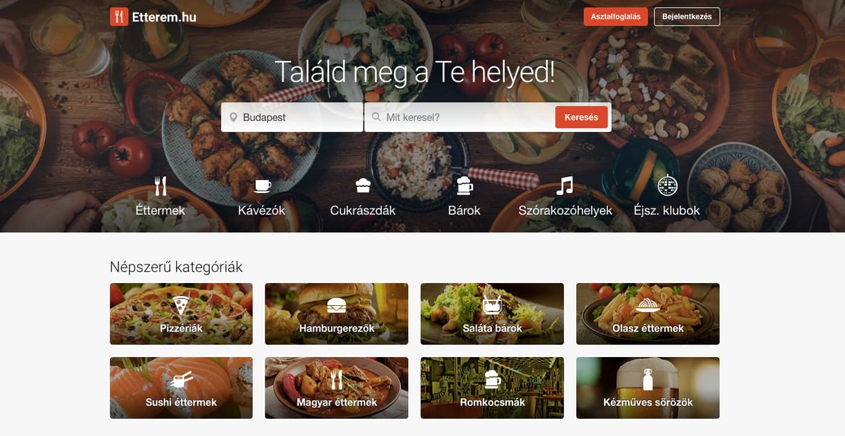 Van egy oldal, ahol 200+ étterembe foglalhat asztalt